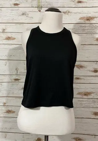 Fabletics  Cropped Racerback Tank - Black - Small