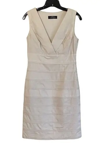 Robert Rodriguez Robert RodriguezTan Tiered Sleeveless Sheath Dress Sz 8