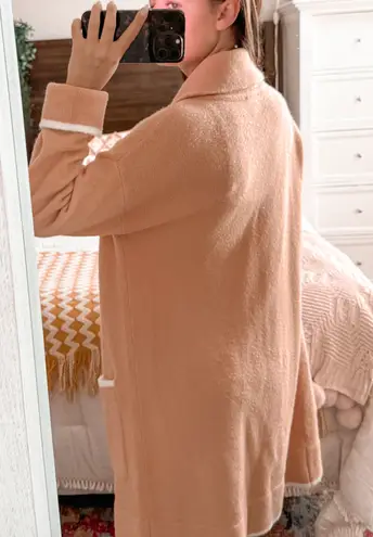 Boutique Light Pink Long Cardigan Duster 