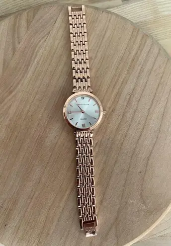 Kristie Taylor Diamond and Rose Gold Tone Watch Ladies Beautiful Quartz Watch