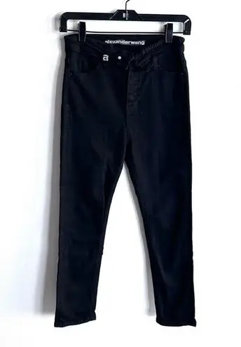 Alexander Wang  25 Bite High Rise Black Skinny Jeans