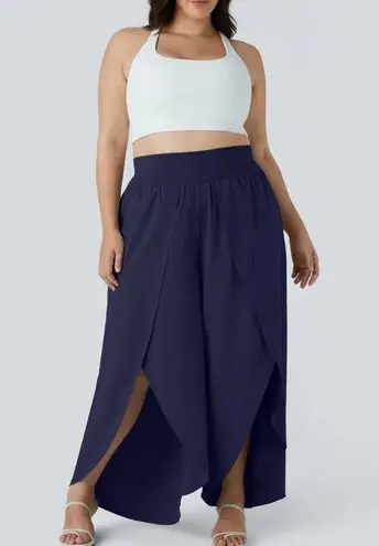 Halara NWT Breezeful Palazzo Flowy Wide Leg Casual Pants in Patriot Blue