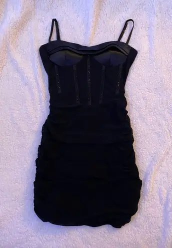 Corset Mini Dress Black