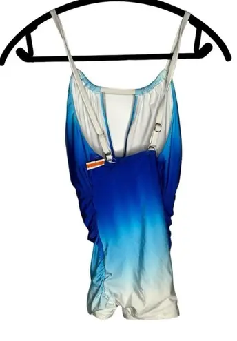 La Blanca Ocean Oasis Keyhole Tankini Top in Ocean Oasis Sapphire Size 12