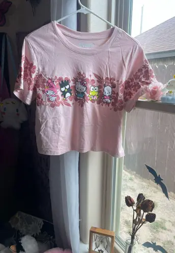Sanrio Hello Kitty and friends by hibiscus pink short sleeve tee