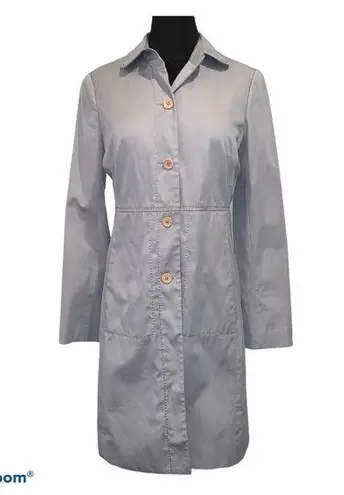 BCBGMAXAZRIA  Gray Trench Coat Peacoat size Medium