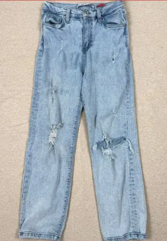 CELEBRITY PINK THE ELEVEN Distressed Light Wash Denim Jeans Women's Size 5 27 Blue