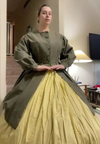 Victorian riding costume set Green Size L