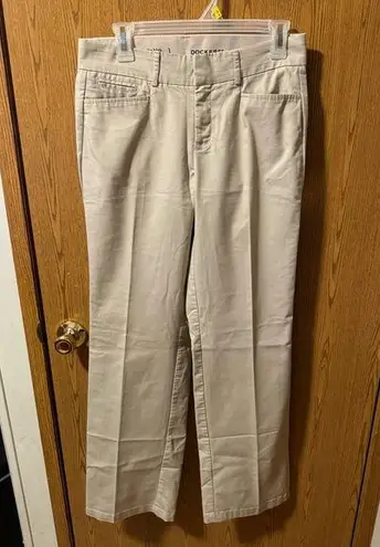 Dockers Women’s Beige   Casual Dress Slacks Pants Size 4M Formal Wear Work Attire