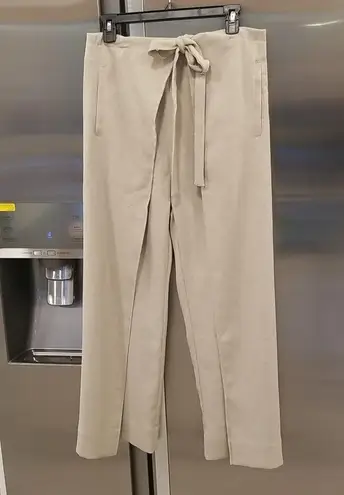 Cult Gaia ππ Marais Pant ~ Light Camel Waist Tie Relaxed Large L NWT