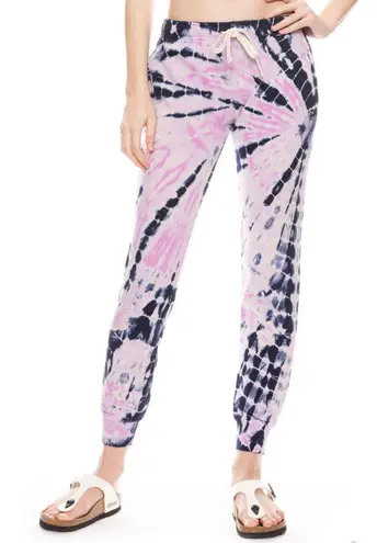 Monrow Bamboo Burst tie dye sweatpants Purple