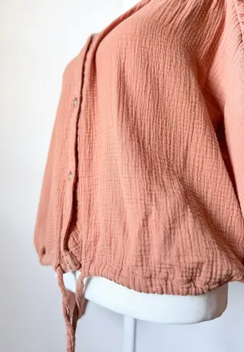 Como vintage Button Front Top