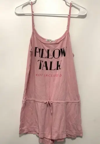 "Pillow Talk Not Included" Pink Romper Size M