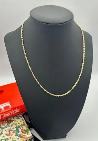 🇮🇹 From Florentine jewelry in Ponte
Vecchio, 18k Yellow Gold Rope