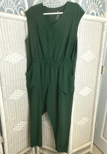 All In Motion All in Motion XXL Green Utility Jumpsuit Sleeveless One Piece Pockets Jogger - Image 1