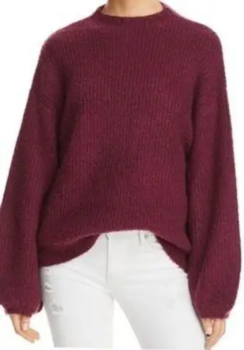 Lost + Wander NWT  Balloon Sweater Size Medium/Large Plum $80