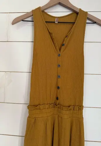 Free People Movement Caught My Tempo Jumpsuit Open back wide leg S