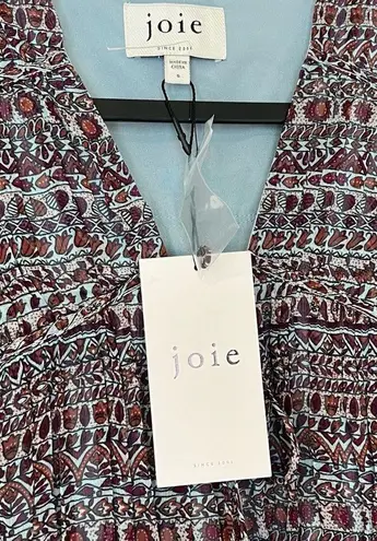 Joie NWT  Alquina 100% Silk Chiffon Midi Dress Sz S/ MSRP $448