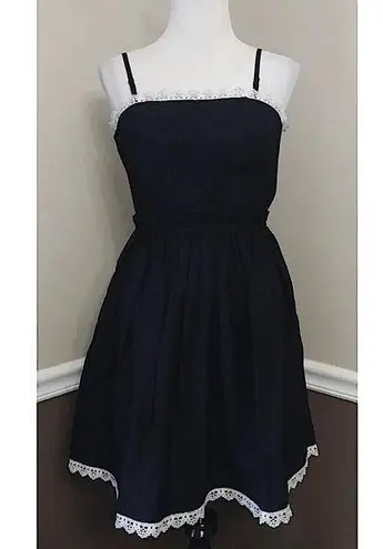 Minuet Black Convertible Party Dress Silver Trim Paper Bag Waist by ModCloth