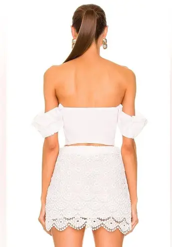 STAUD Revolve* Bouvier Crop Top in White, Size S New w/Tag Retail $245 SOLD OUT!