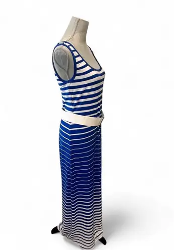 Roz & Ali Made in the USA: size 10 Old Money Look, Nautical striped pull over maxi dress