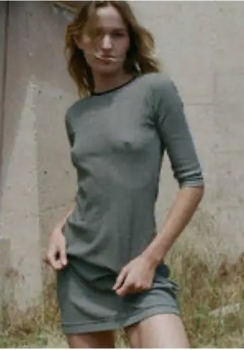 DOEN Carmen La Maddalena Dress Women’s Size Large Gingham Black White Cotton