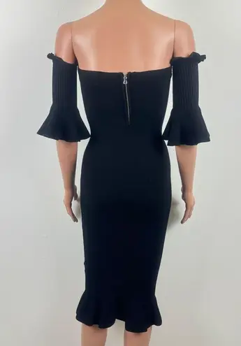 Milly | Pintuck Off-the-Shoulder Sheath Dress