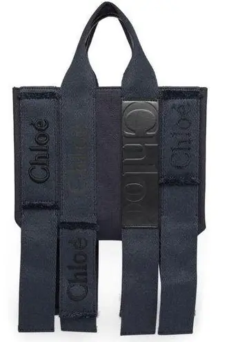 Chloé Chloe Small Denim Woody Tote Bag