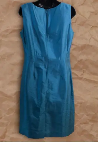 Danny & Nicole Vintage NY Blue Sleeveless V Neck Mini Dress