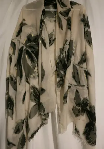 Floral Head Scarf Large Head Wrap flower print Size One Size