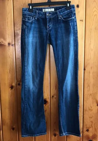 BKE denim sierra boot cut jeans size 27x31 1/2 darker western jeans country