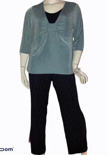 Studio 1940 Pretty pinstriped pants set