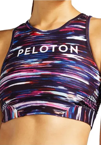 Peloton New Womens Sz Medium Melody High Neck Sports Bra FA121 Colorful #MN12-1
