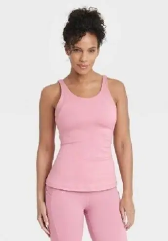 All In Motion  Women's Scoop Back Tank Top with Shelf Bra