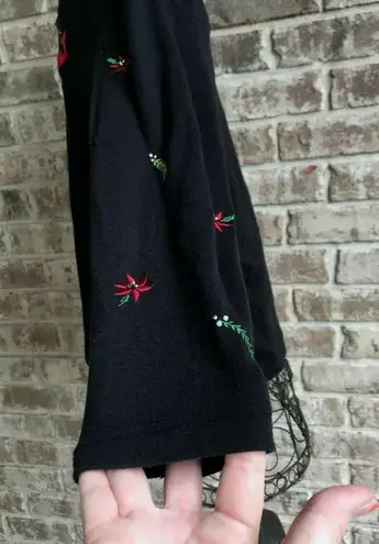 Cardinal Long Sleeve Pullover top XL Redbird Embroidered Designers Orig…