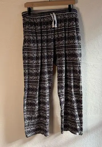 Burt's Bees Baby Organic Cotton Pajama Pants Snowflake Print Size Large White