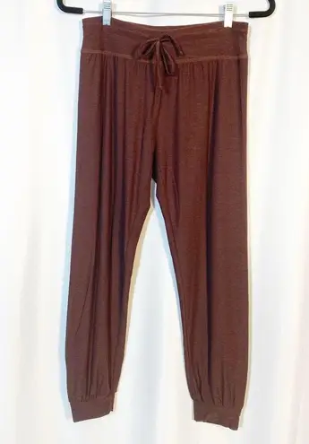 Beyond Yoga  Featherweight Lounge Around Midi Jogger High Rise Mocha Heather