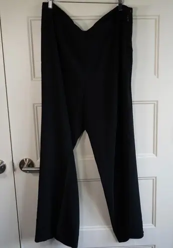 Lafayette 148  NY Dress Pants Womens Size 16 Black Wool Side Zip