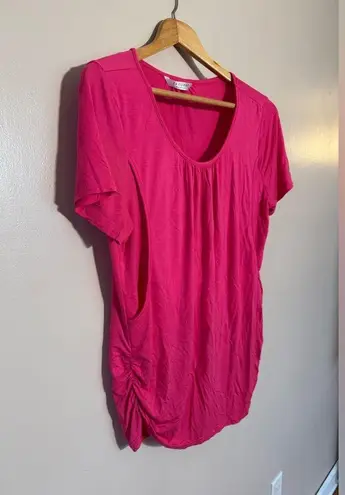 Pink Ekouaer Nursing Friendly S/S Top Size M EUC Size M
