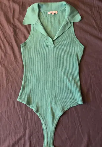 Green Collared Bodysuit Size M