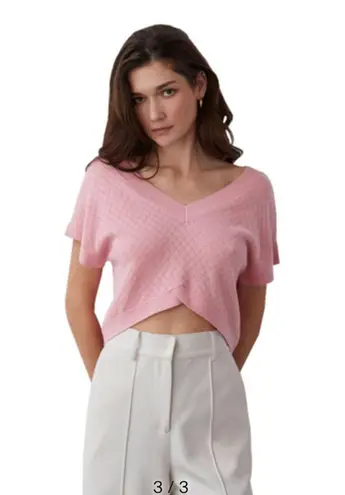 Crescent Med Pink Sweater