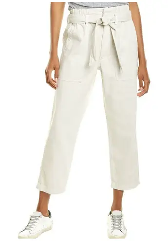 AMO Paperbag Waist Straight Leg Jeans 26 Vintage White