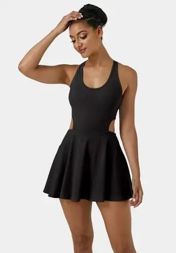 Halara Everyday Cloudful Air 2-in-1 Cool Touch Dress-Showstopper Black S