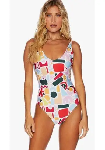 Beach Riot  Reese One Piece Vibrant Abstract Shapes