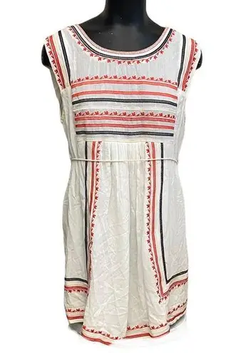 Ark & Co. Ivory Embroidered Dress Size Small