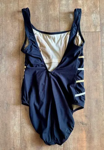 Vintage 90’s Delta Burke Black One Piece Square