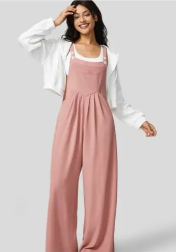 Halara  Adjustable Strap Plicated Waffle Overalls Jumpsuit - Image 1