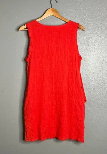 Impressions NWT  Guazy Cotton Sleeveless V-Neck Asymmetrical Dress w/ Pockets S