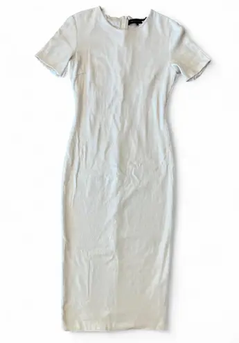 Lapointe White Sequin Midi Dress 8