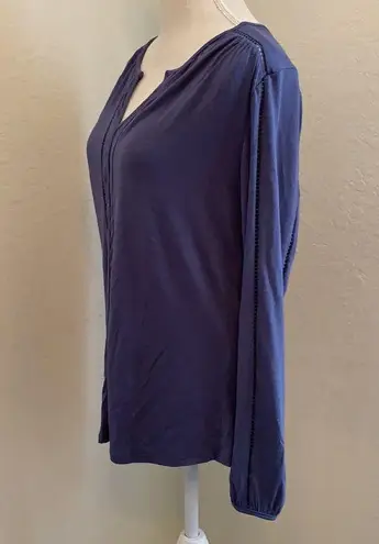 Max jeans Nightshadow Blue Long Sleeve Top Size Small
